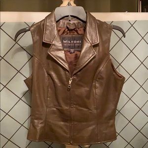 Genuine leather vest